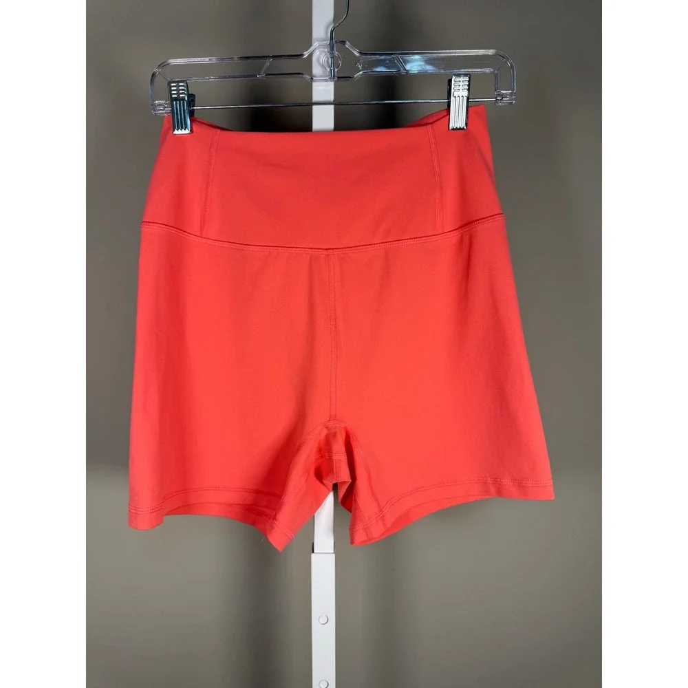 Free People FP Movement Never Better Bike Shorts Coral Red L 5